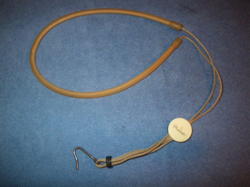 VINTAGE BRILHART SAXOPHONE NECK STRAP - RARE RUBBER TUBE STYLE - for Selmer etc.