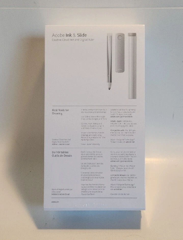 [NIB] Adobe Ink & Slide Creative Cloud Connected Precision Stylus Pen/Ruler - Image 2 of 4