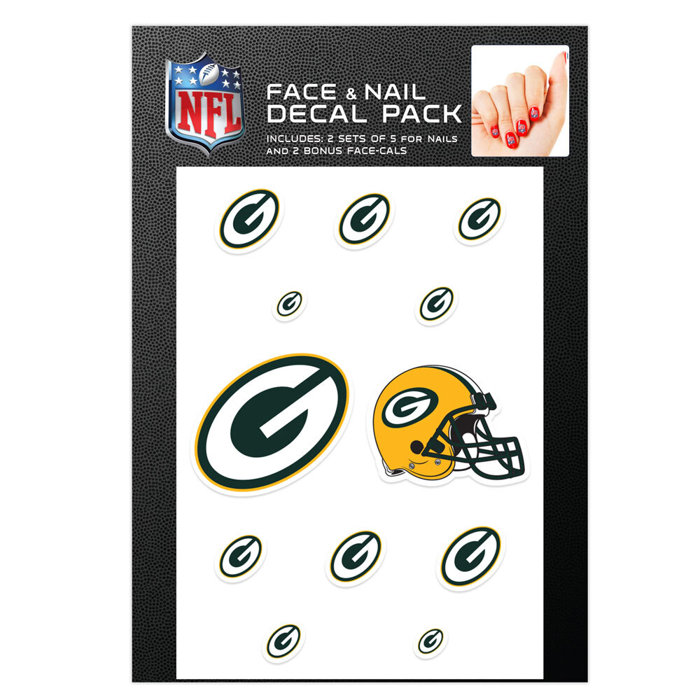 Упаковка с наклейками для лица и ногтей Green Bay Packers 1990₽