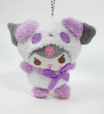 Sanrio Kuromi Plush Keychain Bag Keyring Plush Doll Toy Backpack Clips Princess