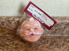 Fibre Craft Rubber Santa Face 3 1/2 , No. 1229 New Sealed Package