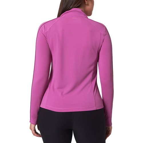 Mondetta Women's Active 1/4-Zip Long Sleeve Top, Purple, Size S - Picture 3 of 5