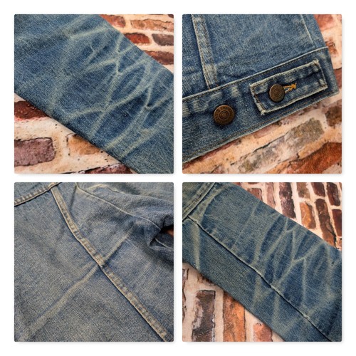 Vintage Sears Western Wear Denim Jacket Size Small Chest 40" Distressed Faded - Picture 10 of 10