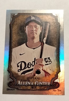 2024 TOPPS ALLEN & GINTER SILVER PORTRAIT SHOHEI OHTANI #97 DODGERS