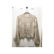 Veronica Beard Womens Sz Small Tilda Animal Print Sweater Merino Wool Alpaca
