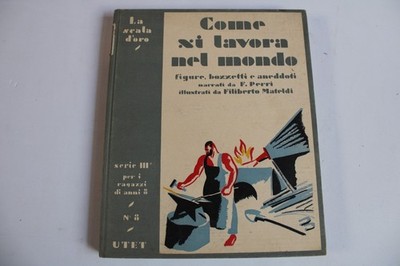 L68-COME SI LAVORE NEL MONDO-F.PERRI  UTET N 8 SERIE III-1934-SCALA D'ORO