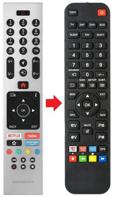 Afstandsbediening geschikt voor HAIER LEU65V1000S