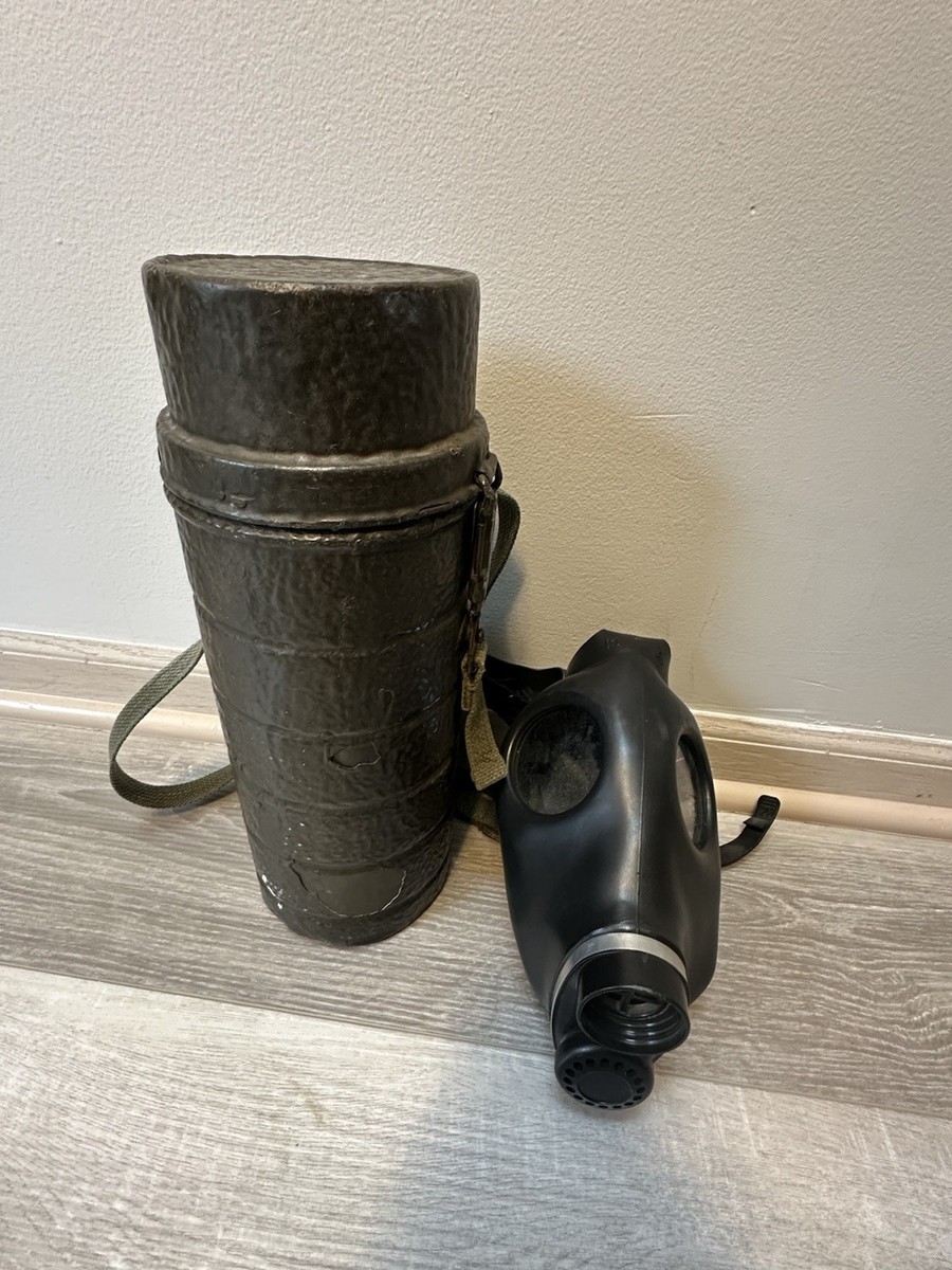 1950s Bundeswehr German Army Gas Mask Container Box Canister W