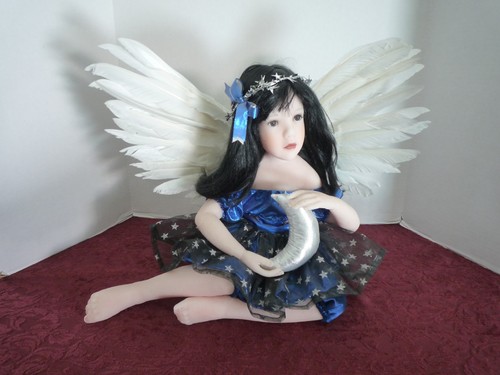 Moonbeam 14” Seated Wax Doll by Jane Bradbury | eBay