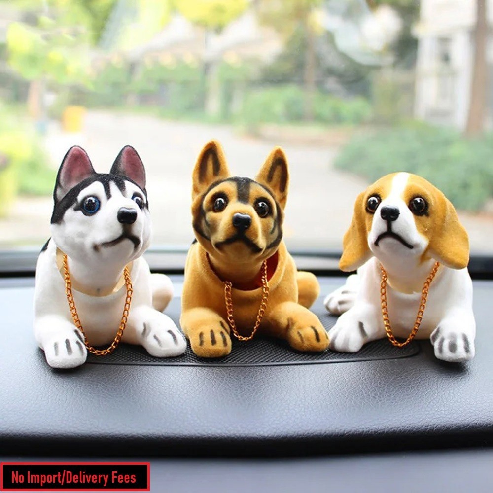Car Dashboard Dog Cute Toy Shaking Head Puppy Decoration Car