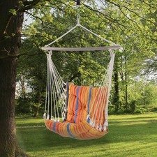 Garden Hammock Cushioned Chair Patio Swing Seat for Outdoor Porch Yard Deck