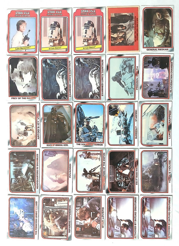 Vintage 1980 Topps Star Wars Empire Strikes Back Trading Card Lot 47 Cards