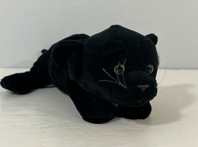 SOS Save Our Space Small Black Panther Cat Green Eyes Plush Stuffed Animal 2011