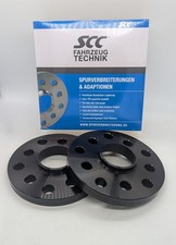 30mm 2x15mm Spurverbreiterung SCC für VW 5x112 5x100 57,1 schwarz Spurplatten