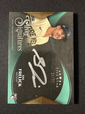 2024 Topps Five Star Silver Signatures Teal #SS-SF Sal Frelick /30 - Brewers
