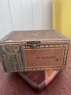 Vintage Wooden Cigar Box Punch Habana Cuba Empty .Trabuquitos