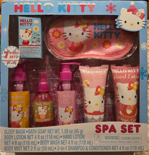 Hello Kitty Spa Set 7 Pc Shampoo Conditioner Lotion Soap Mask Body Wash