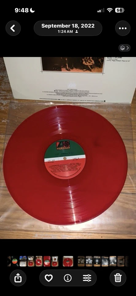 Led Zeppelin II 2008 Atlantic 5004 MEXICO Reissue LP RED RARE - Image 2 of 4