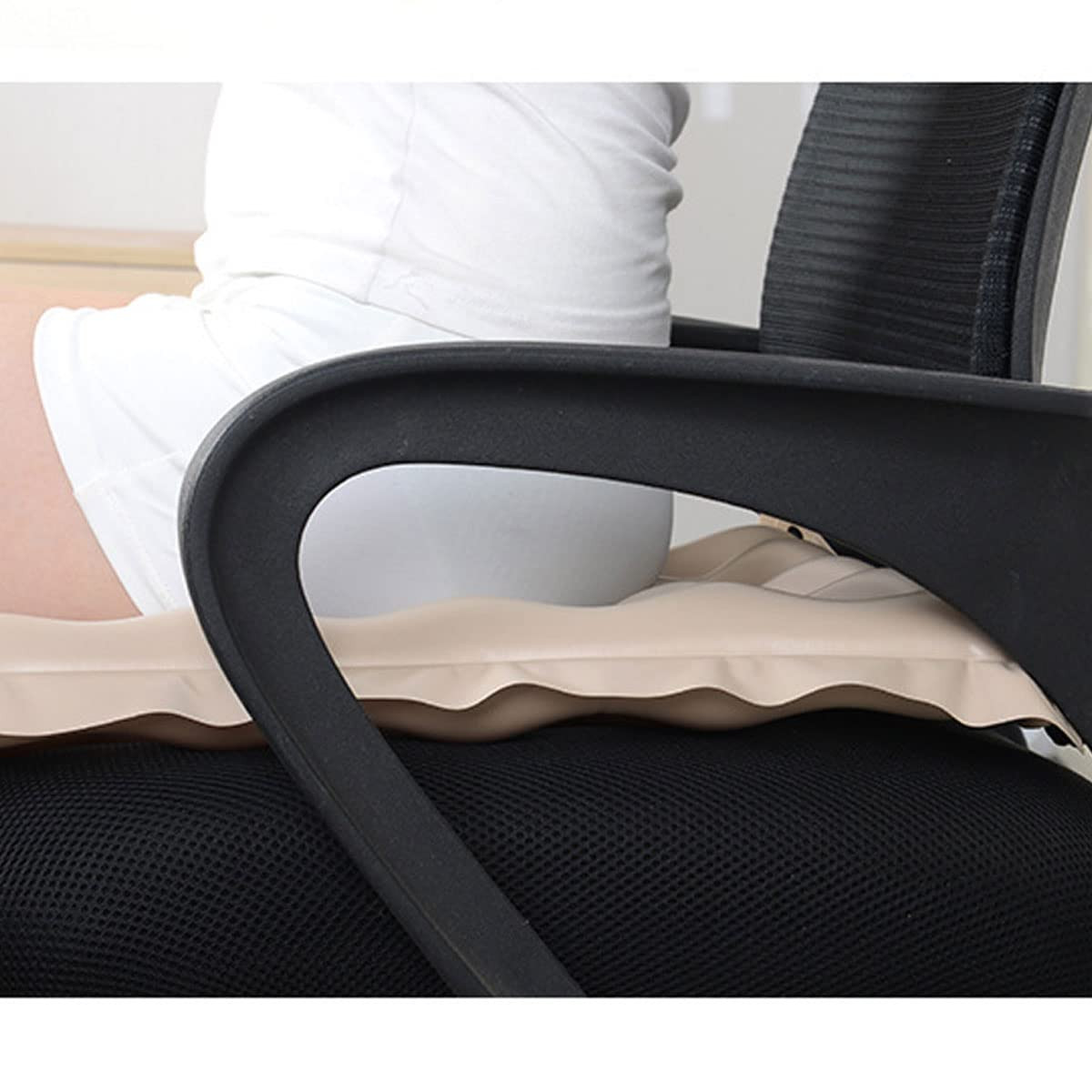 Medical Grade Medium Cream Body Positioner Air Cushion for Wheelchairs and Ch...