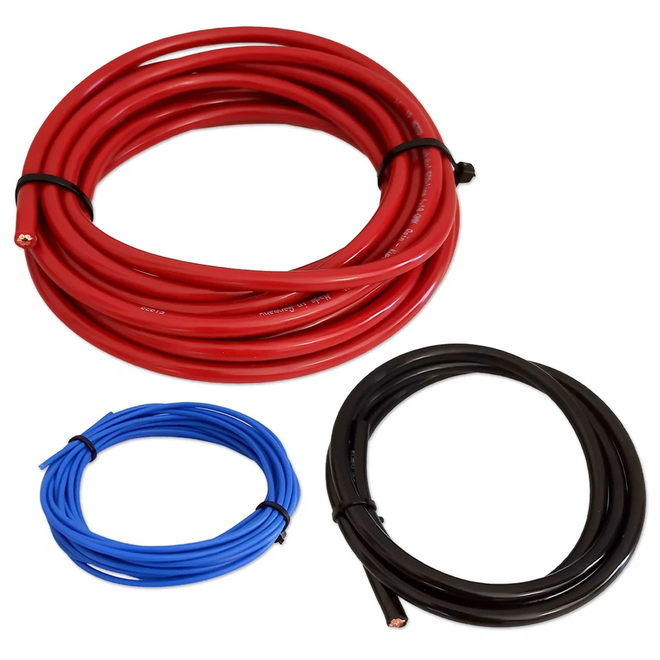 Juego de cables 6 m cobre 16 mm² segunda batería relé de desconexión Solar Car HiFi 60A Booster - Imagen 2 de 3