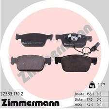ZIMMERMANN BREMSBELÄGE passend für AUDI A4 8W2 8WC 8W5 8WD A5 8TA F5A F5F F53