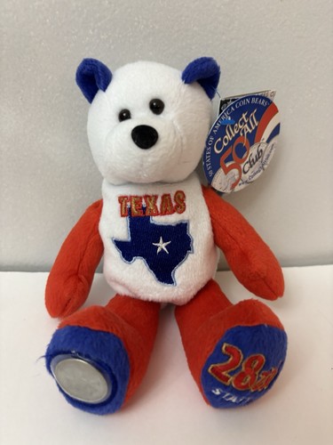 2004 50 States of America Limited Treasures Texas 28th State Coin Bear