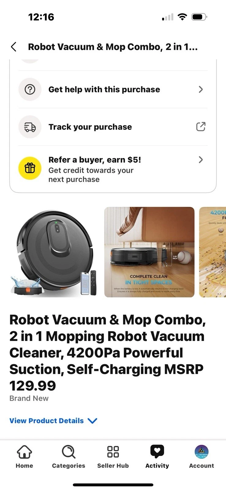 Robot Vacuum Mop Self Emptying