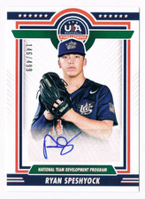 /499 Panini 2022 USA Baseball Stars Stripes Ryan Speshyock Auto Signed NTDP-RS