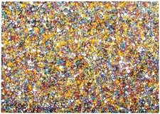 Abstract Canvas Wall Art 159x112cm Really Big Dot Spot Original Large Painting