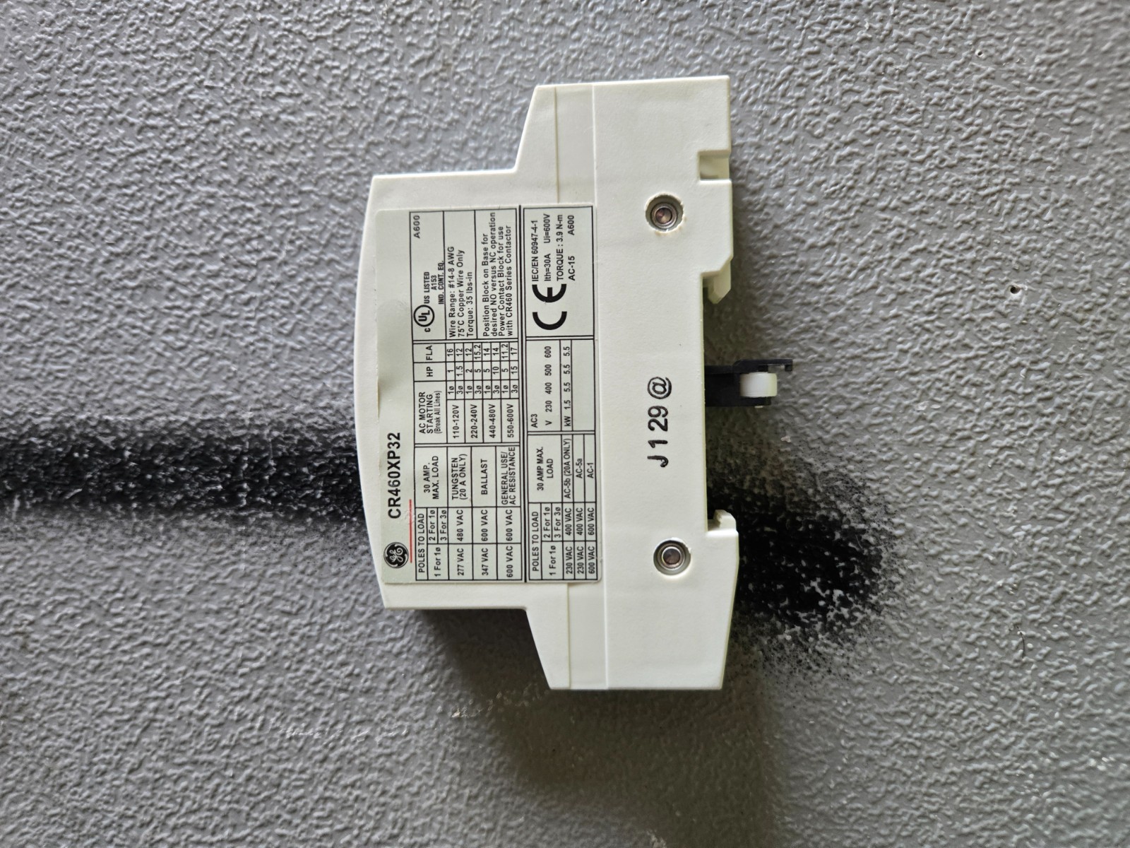 GE CR460XP32 2 Pole 30A Power Pole