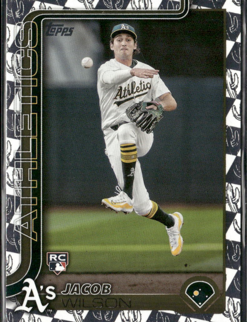 Jacob Wilson 2025 Topps #314 Spring Training Foil Athletics RC Rookie Card