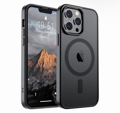SUPFINE Magnetic for iPhone 13 Pro Max Case (Compatible with MagSafe) Black