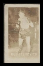 1948 TOPPS MAGIC PHOTOS GUS LESNEVICH 16A FAIR R714-27 CHAMPIONS BOXING