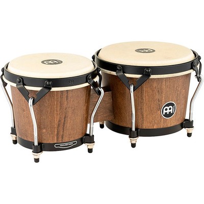 MEINL Headliner Trad Designer Wood Bongo Walnut Brown,6.75 x 8  197881483579 OB