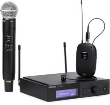 Shure SLXD124 /85M Wireless Handheld and Lavalier Microphone Combo System - G57