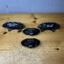 08-17 Subaru Wrx Sti Brembo Brake Caliper Set Black Front Rear Oem