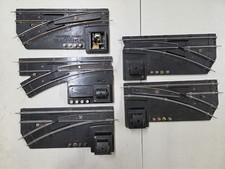 AMERICAN FLYER LOT OF 5 ELECTRIC S GAUGE SWITCHES, RIGHT LEFT - UNTESTED