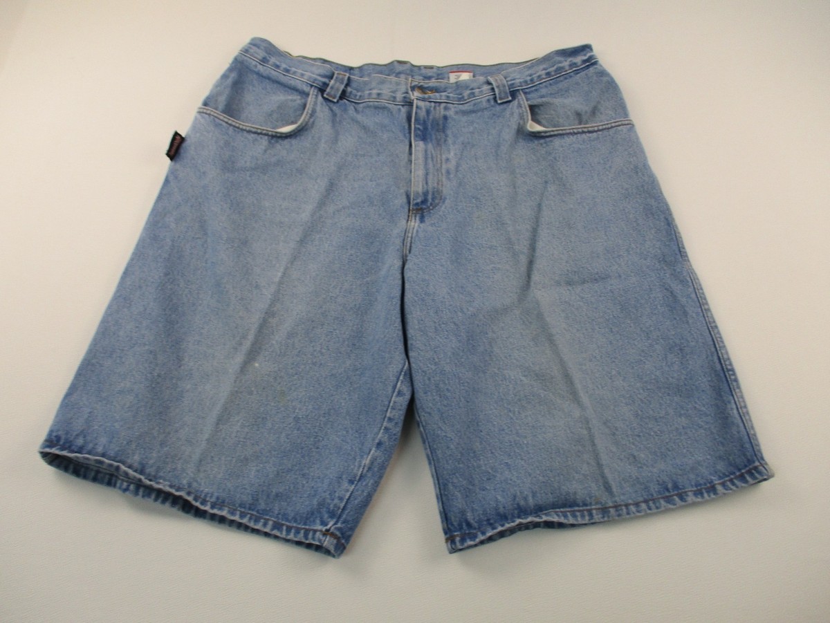 Vintage 90s Y2K Interstate Shorts Mens 42 Blue Denim Baggy USA | eBay