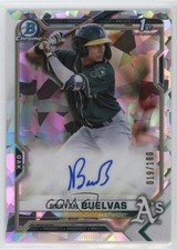 2021 Bowman Chrome Prospects Atomic Refractor /100 Brayan Buelvas Auto 3hd