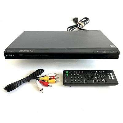 Sony DVP-SR200P DVD Player with Remote Control and AV Cable - TESTED