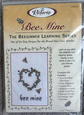 The Victoria Sampler Bee Mine Cross Stitch Kit Beginner Series JCSB-#03 NIP