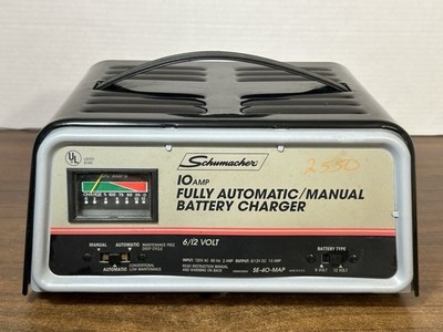 Schumacher 10 Amp 6 & 12 Volt Battery Charger Automatic SE-40MAP