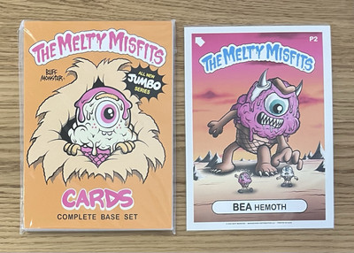 Melty Misfits Buff Monster SEALED JUMBO SERIES Pack w/ BEA HEMOTH P2 Promo Card