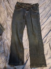 Wrangler Boys Jeans Dark Wash Size 16 Husky Adjustable Waist 30x28 