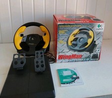 Logitech Wingman Formula Force GP Gaming Steering Wheel and Pedals for PC CH