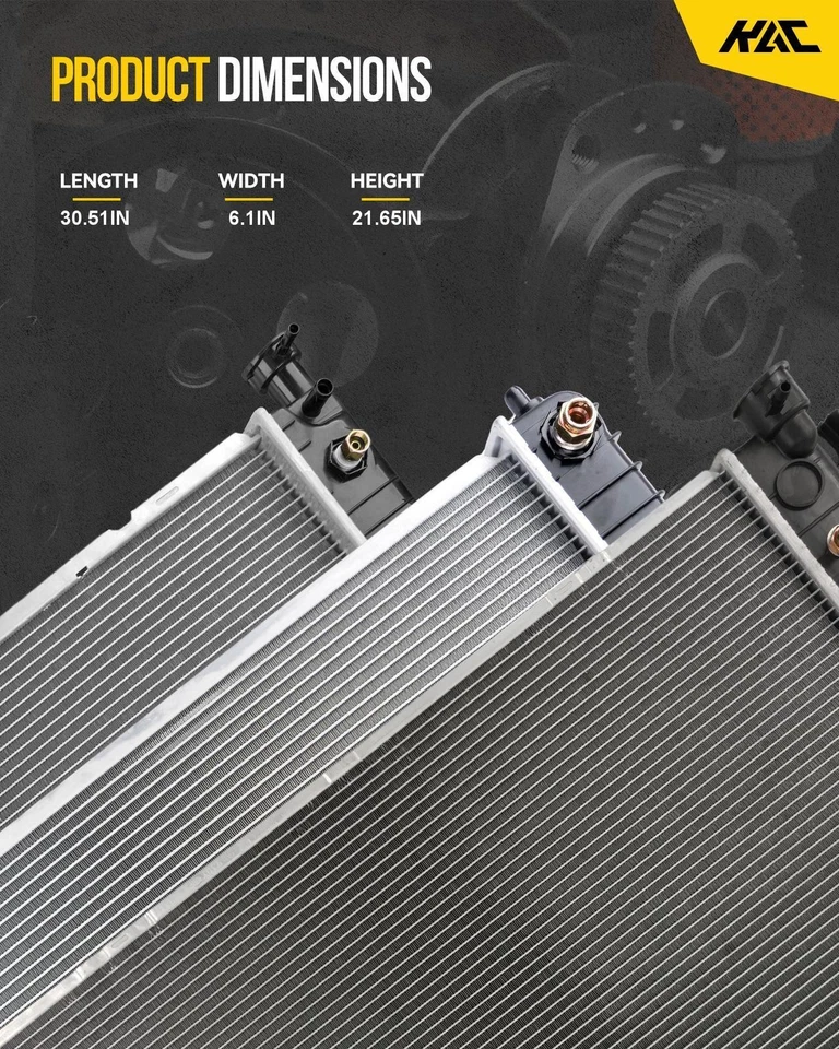 Aluminum Radiator Fits 2011-2013 Ram 1500 / 2014-2015 2017 Ram 1500 5.7L 13129 Foto 2 de 4