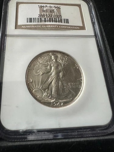 1947-D 50C MS65 NGC 289122-005