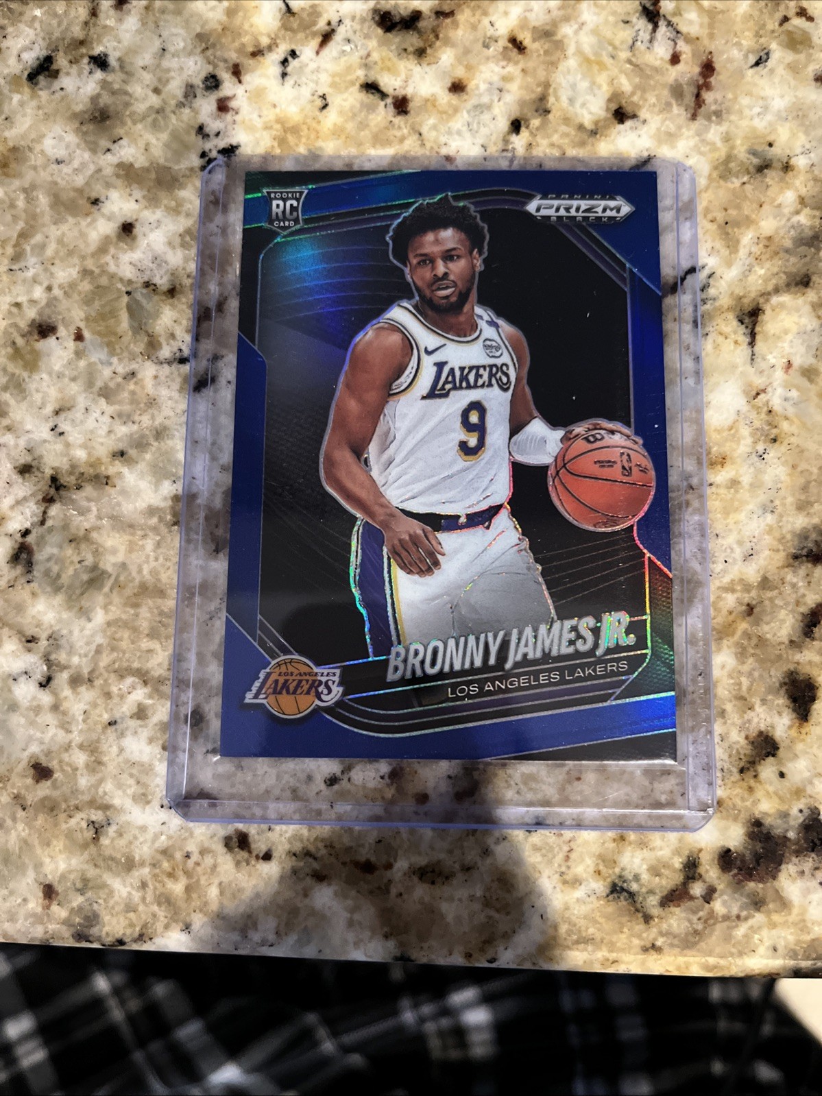 2024-25 Panini Prizm Black Bronny James #94 Blue Prizm /199 Rookie Lakers
