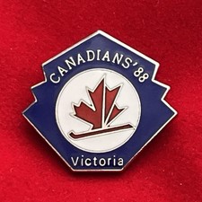 Canadians  88, Victoria  Victoria Hard Enamel Logo Pin (Cloisonné).