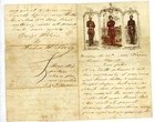 Magnus Civil War Patriotic Lettersheet Used with letter Col. Ellsworth